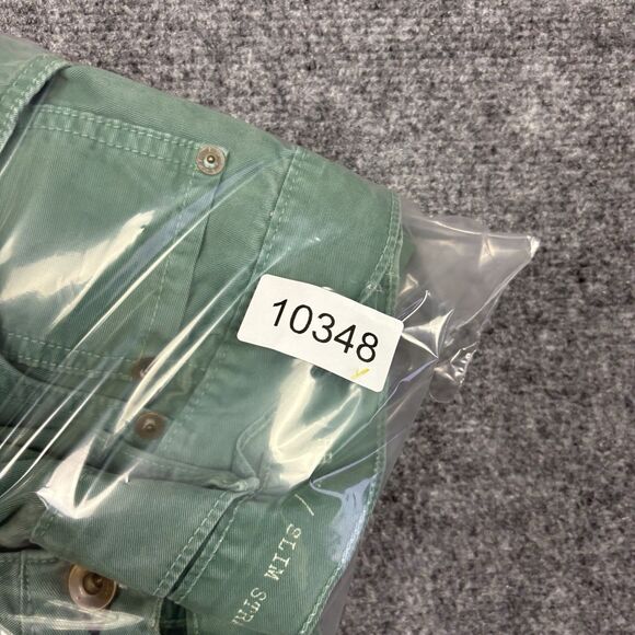 rag & bone  Jeans Mens Size 33 Green RB 15X Button Fly Slim Straight - Picture 12 of 12